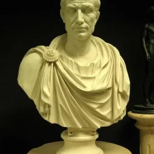 مجسمه سه بعدی مدل نیم تنه سرباز یونانی سزار