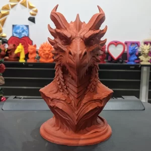 مجسمه سه بعدی مدل نیم تنه اژدها